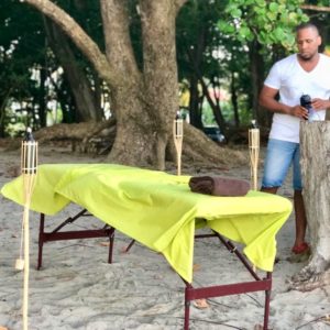 massage sur la plage